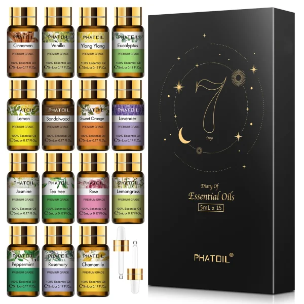 PHATOIL 15pcs Essential Oils Diffuser